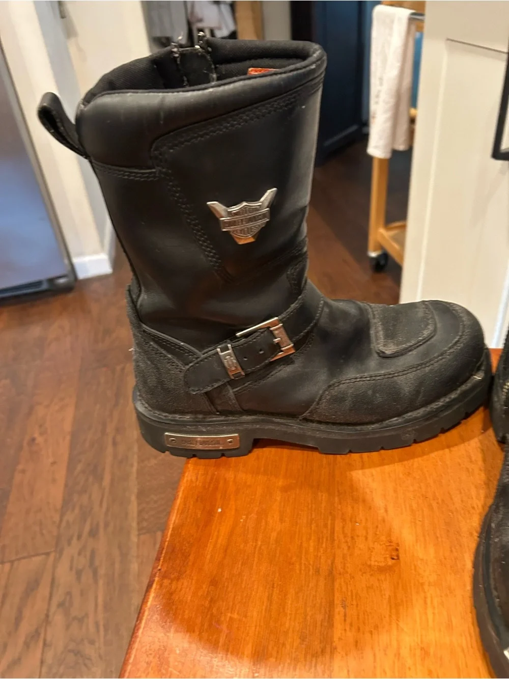 Sorel Black Kids Mid-Calf Zip and Strap Boots